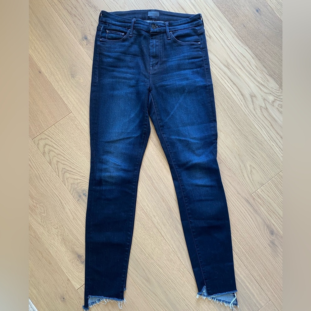 Mother Denim Looker Two Step Ankle Fray